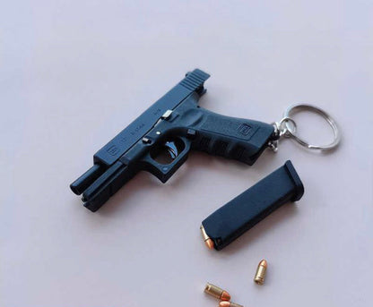 mini glock 17 brand keychain with ejecting shells