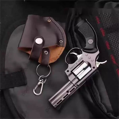 replica revolver with spinning barrel refillable butane torch lighter